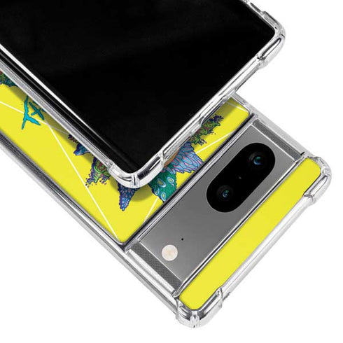 Adult Swim Rick and Morty Rick and Morty Portal Eyes Google Pixel 8a Clear Case